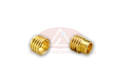 Round Brass Inserts Male Female for CPVC Pipe Fittings